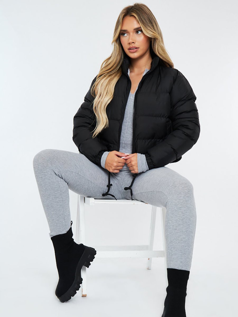 CROPPED MATTE PUFFER JACKET - LUNA