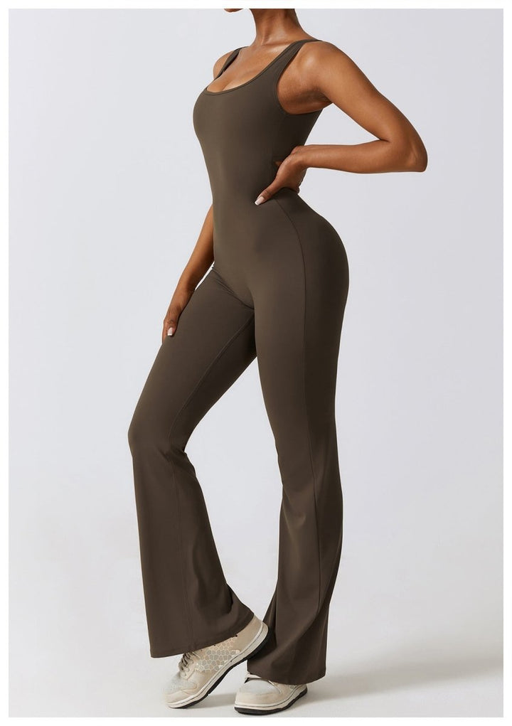 FLARE SCRUNCH JUMPSUIT - LUNA