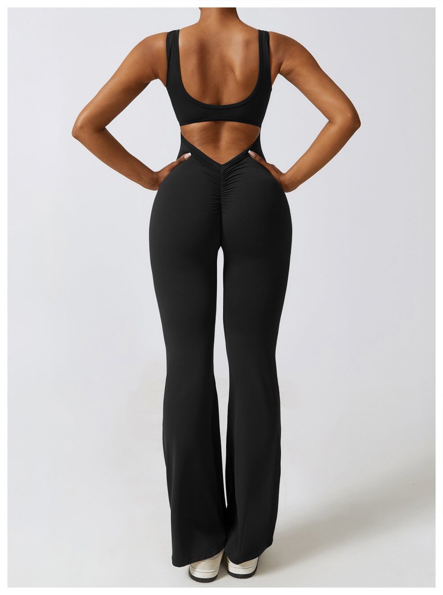 FLARE SCRUNCH JUMPSUIT - LUNA