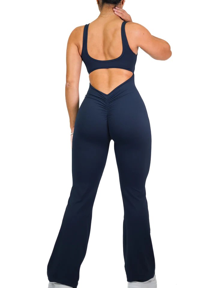 FLARE SCRUNCH JUMPSUIT - LUNA