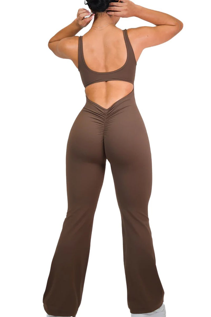 FLARE SCRUNCH JUMPSUIT - LUNA