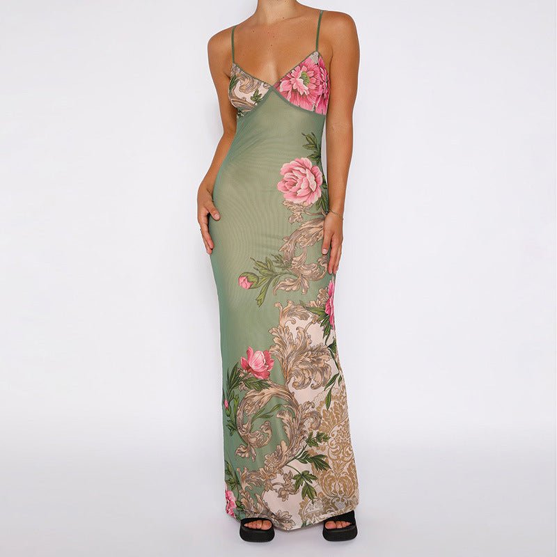 FLORAL PRINT MAXI DRESS - LUNA