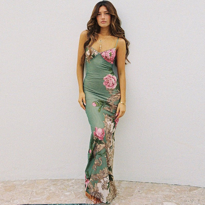 FLORAL PRINT MAXI DRESS - LUNA