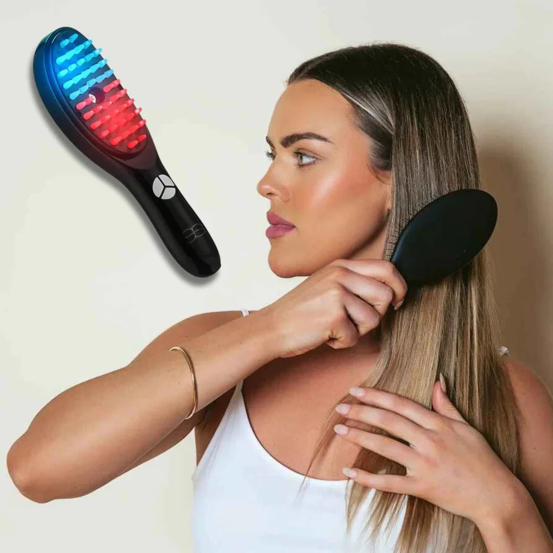 RED LIGHT THERAPY BRUSH SCALP MASSAGER COMB HAIR GROWTH ANTI HAIR LOSS - LUNA