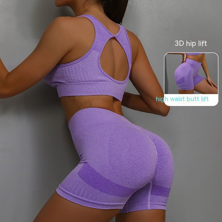 SPORTS BRA & SHORTS SCRUNCH GYM SET - LUNA