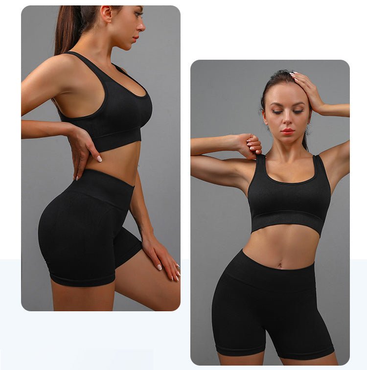 SPORTS BRA & SHORTS SCRUNCH GYM SET - LUNA